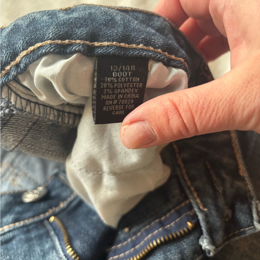 Twenty One Black Classic Boot Cut Jeans in Deep Blue